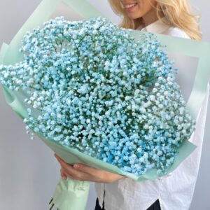 Букет голубых гипсофил